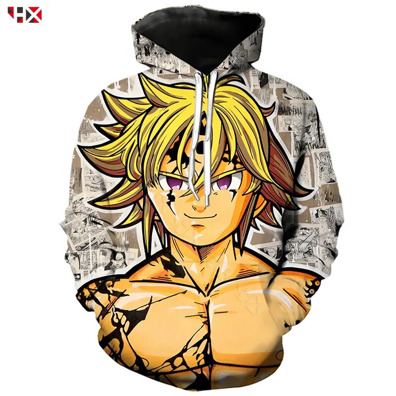 72r The Seven Deadly Sins Hoodies Men Women 3D Print Meliodas Sin of ...