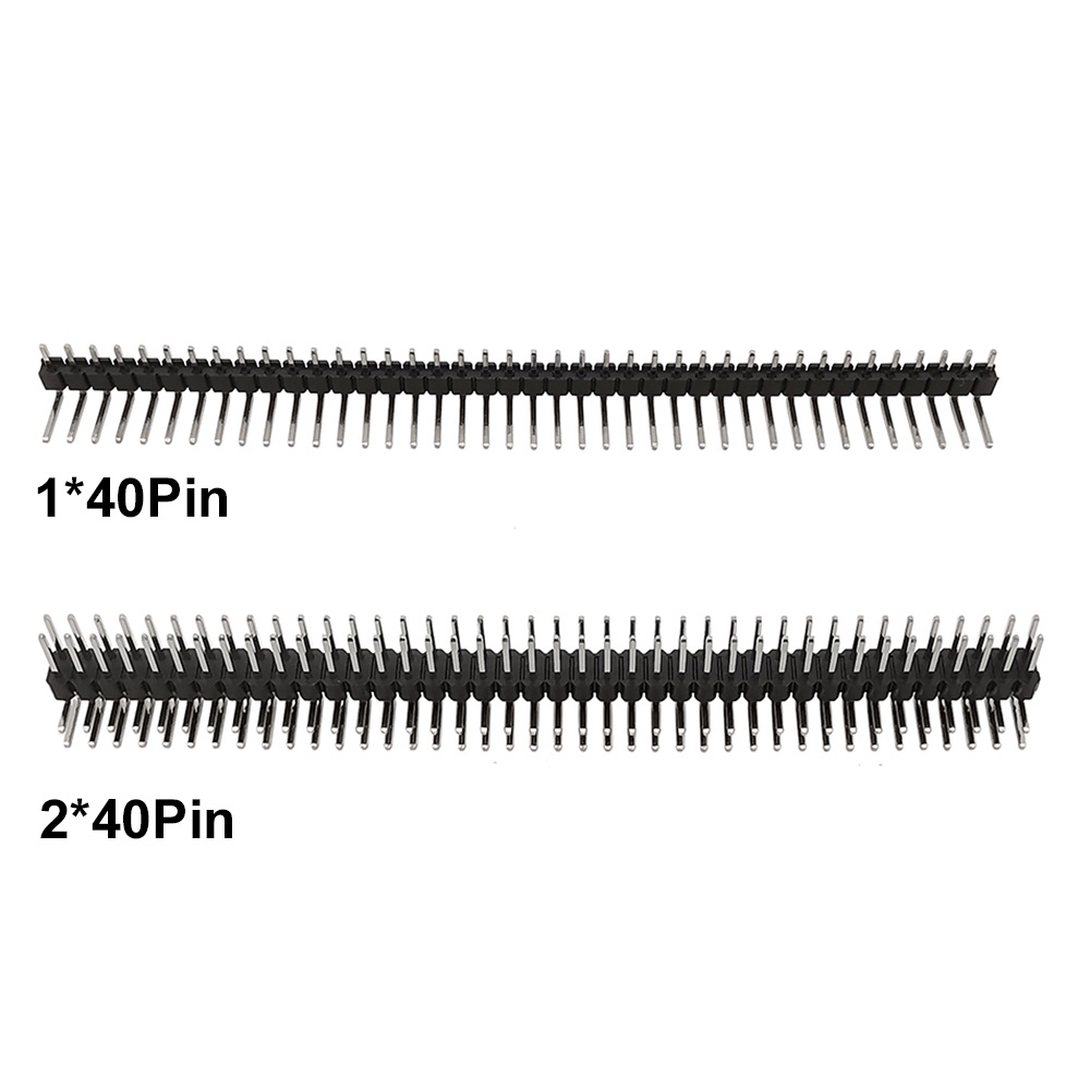 5/10/20Pcs 2.54mm 1x40P 2x40P Single/Double Row Male Curved Needle Pin ...
