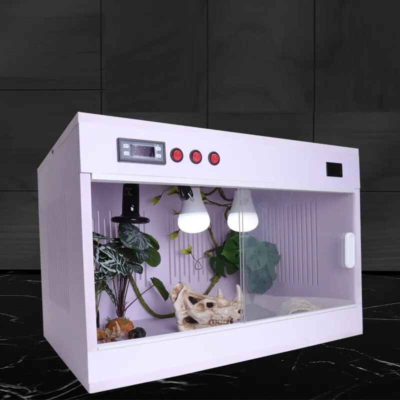 Reptile PVC Terrarium Detachable Tortoise Lizard Hatching Container ...