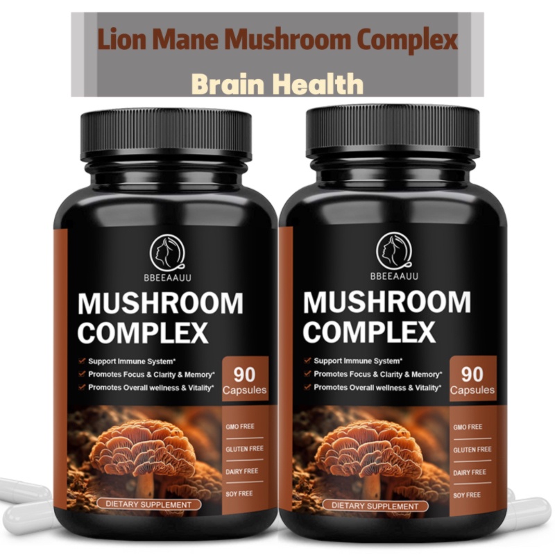 COD。Diet pill☋BBEEAAUU Lion Mane Mushroom Complex Capsule Brain Memory