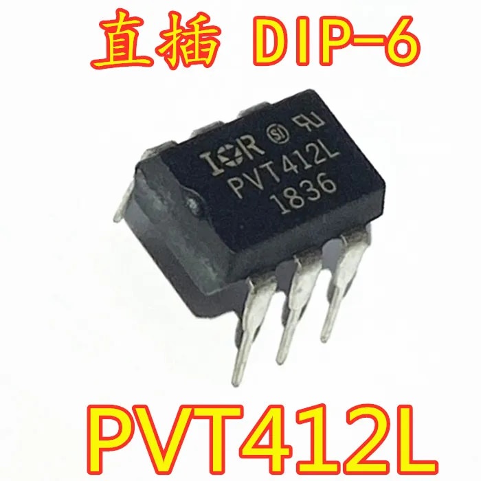 5PCS New original PVT412L DIP6 straight plug PVT412 solid state relay