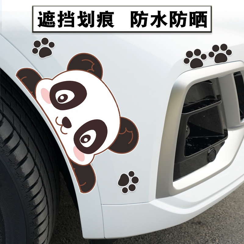 Car Decals Front Bumper Scratch Cover Stickers Body Scratch Cover