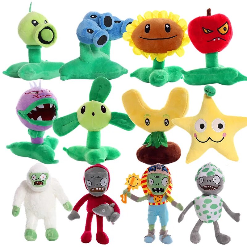 New Plants VS Zombies Plush Stuffed Toys Starfruit Split Pea ...