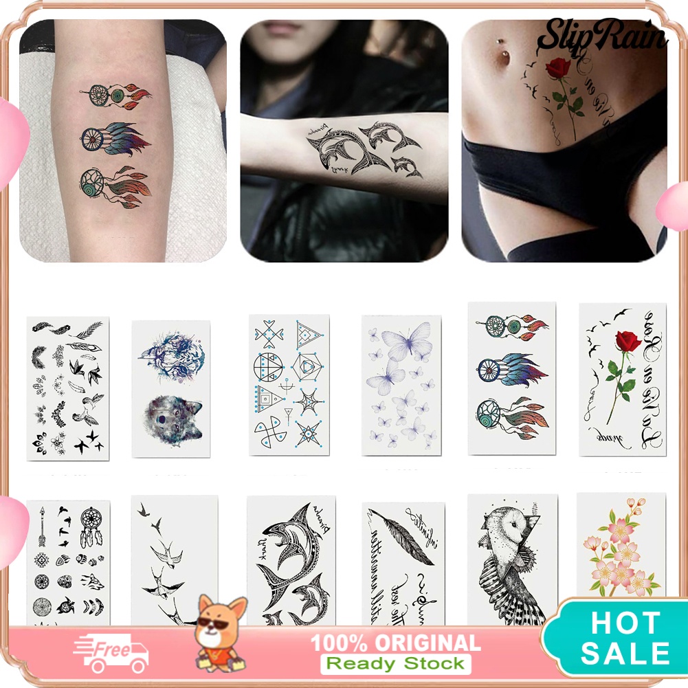 Cool Unisex Long Lasting Arm Body Temporary Tattoo Waterproof Sticker ...