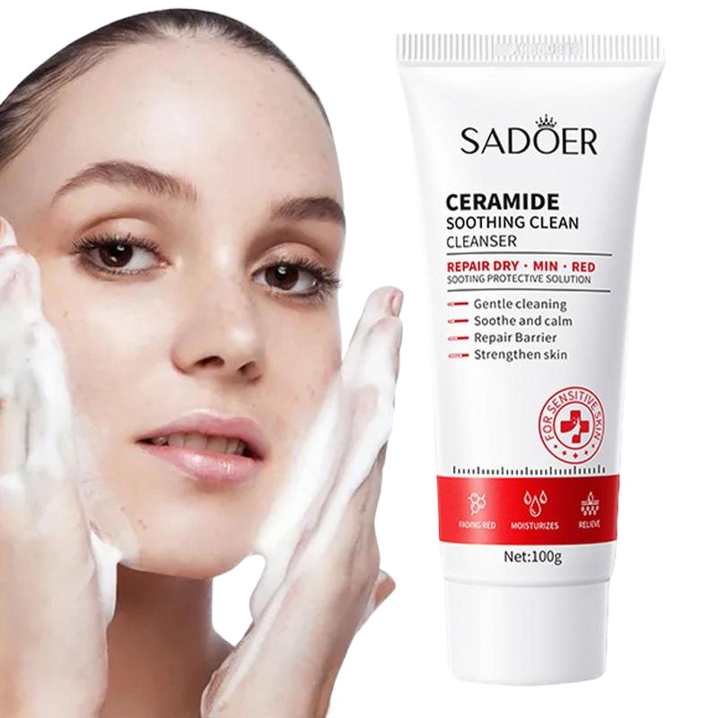 COD.Facial cleanser Ceramide Foaming Facial Cleanser For Oily Skin Face