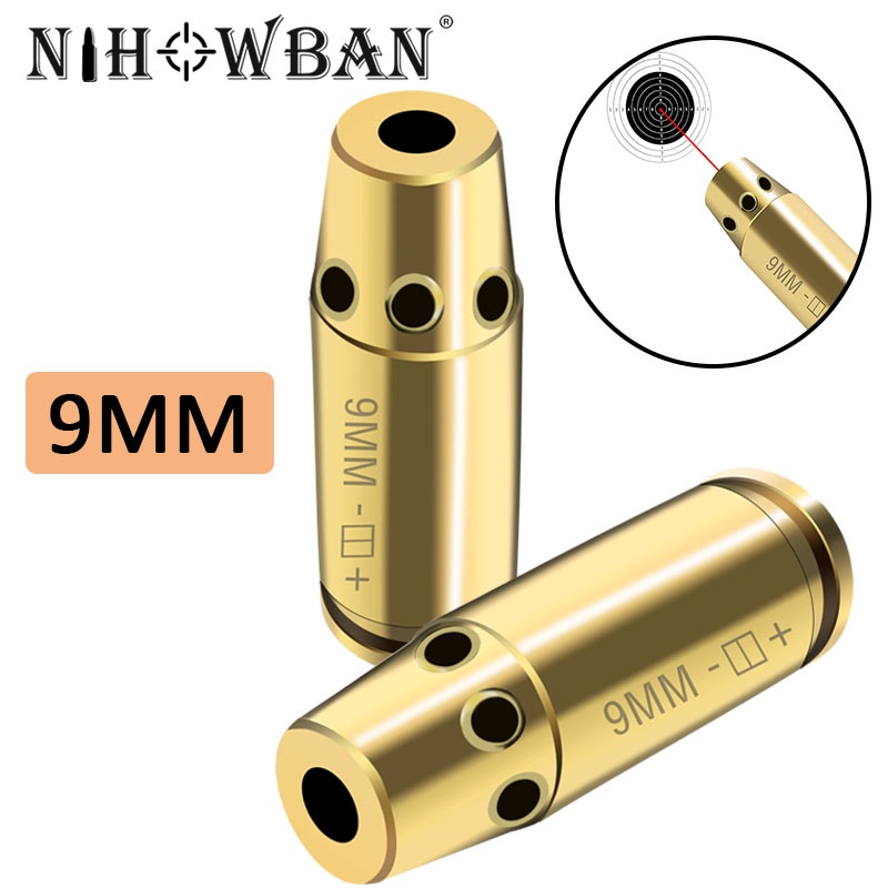 Telescopic sightTactical 9mm Caliber Red Dot Laser Sight Brass Bullet