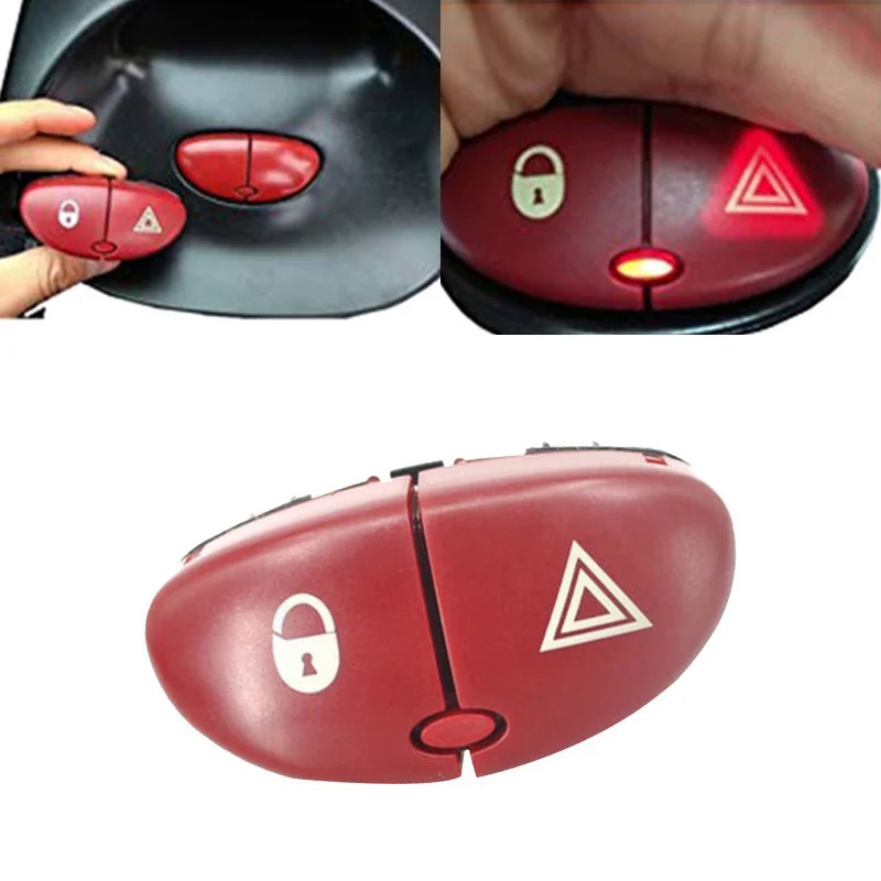 Hazard Warning Flasher Switch Dangerous Light Switch Button for Peugeot 206 207 Citroen C2