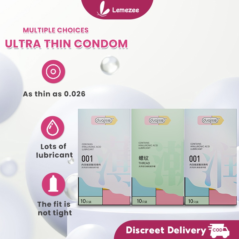 ♦ Lemezee Condom Male Ultra Thin 001 Condom For Men 10pcbox Natural Latex Sex Condoms Size 50 9483