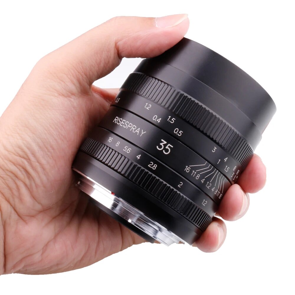 RISESPRAY 35mm f1.2 FullFrame Large Aperture Lens Standard Lens for