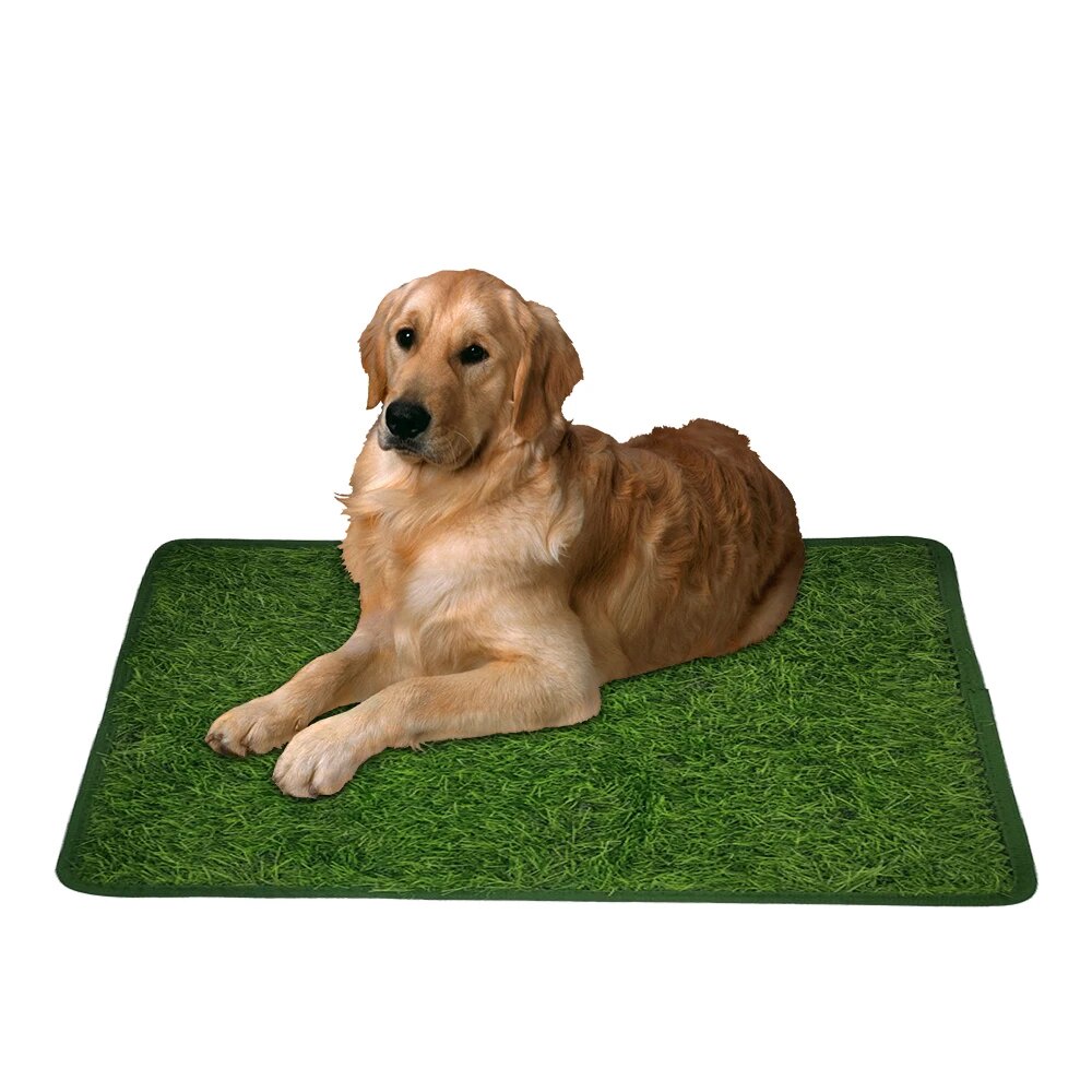 ♦Professional Dog Grass Mat Pet Potty Training Pee Pad Mat Tray Grass House Toilet Portable Dogs
