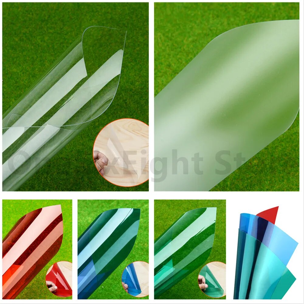 DIY A4 Transparent Plastic Sheet Colour Acetate PVC Light Filter