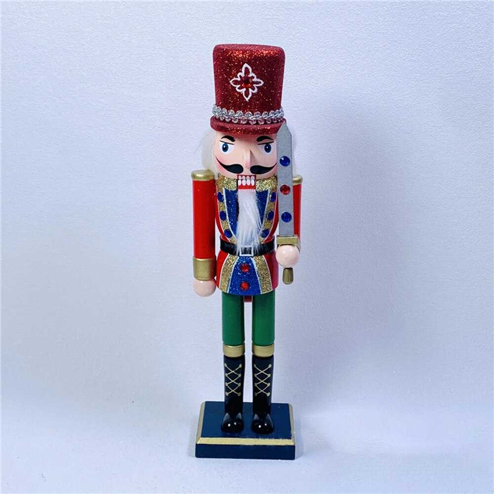 Nutcracker Soldier Doll Wooden Doll Pendant 30CM Vintage Ornament