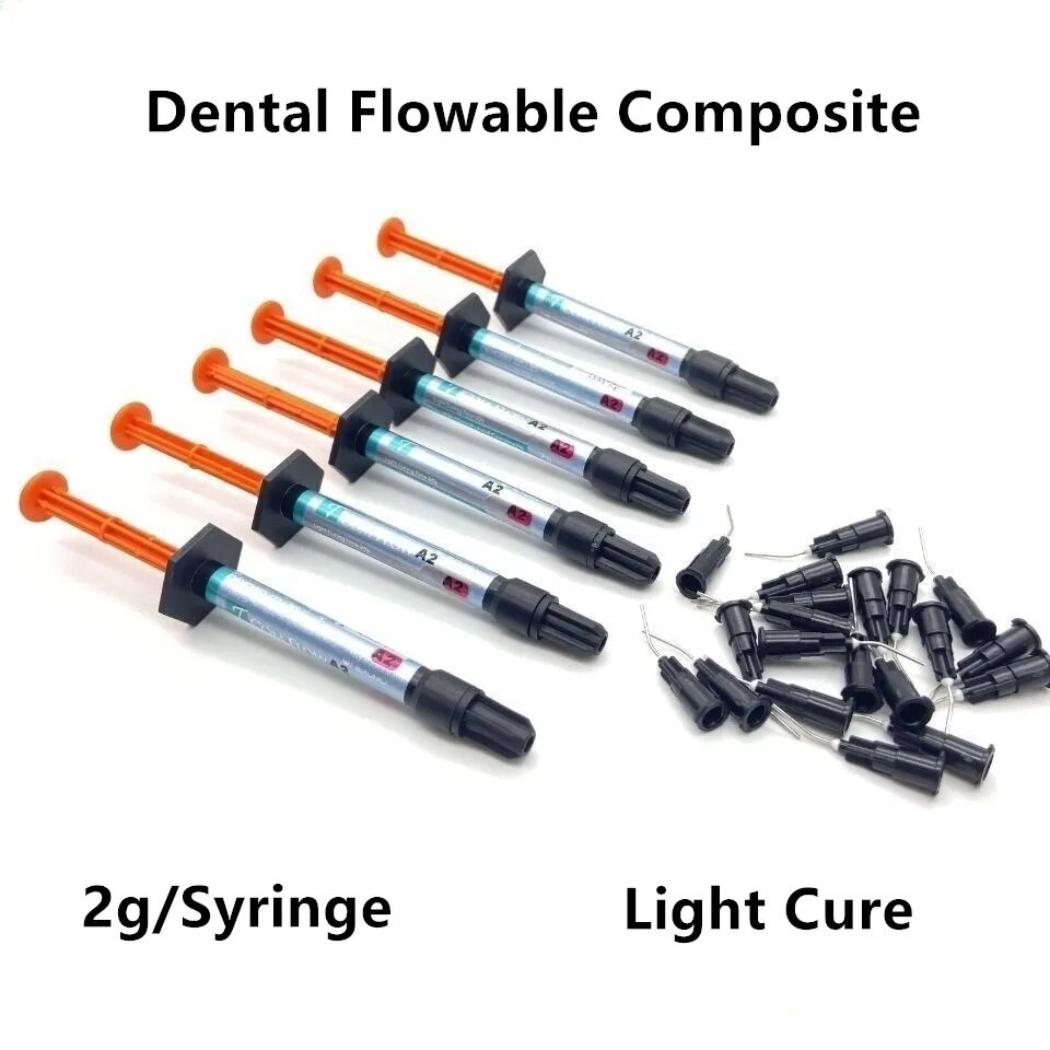 Dental Flowable Composite Resin Flow Light Cure 2g/Syringe A1 A2 A3