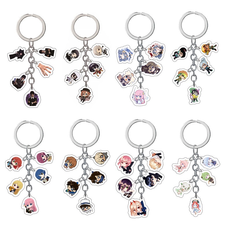 ~Anime Bungo Stray Dogs Wednesday Keychains Attack On Titan Genshin ...