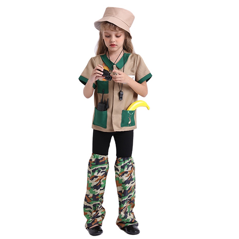 Zookeeper Costume for Kids Zoo Keeper Uniform Child Carnival Role Play ...