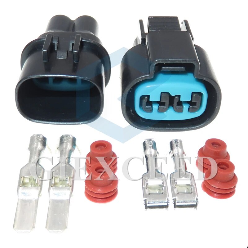 2 Pin 4.8 Series Auto Wiring Connector Automotive Waterproof Electric ...