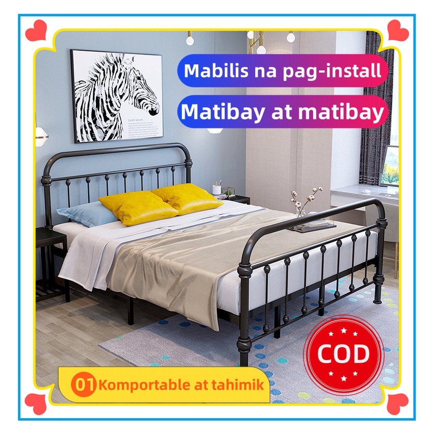 Metal bed frame/single bed hotel/B&B/dormitory adult bed 1.5m large bed