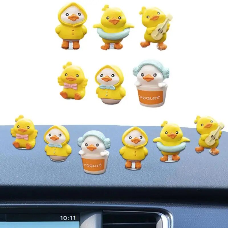 Duck Car Dashboard Decorations Car Duck Dashboard Yellow Duck Cute Car Decor Shaking Left And R