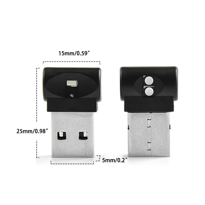 K3NB Mini USB LED RGB Ambient Light Car Light Auto Interior Atmosphere ...
