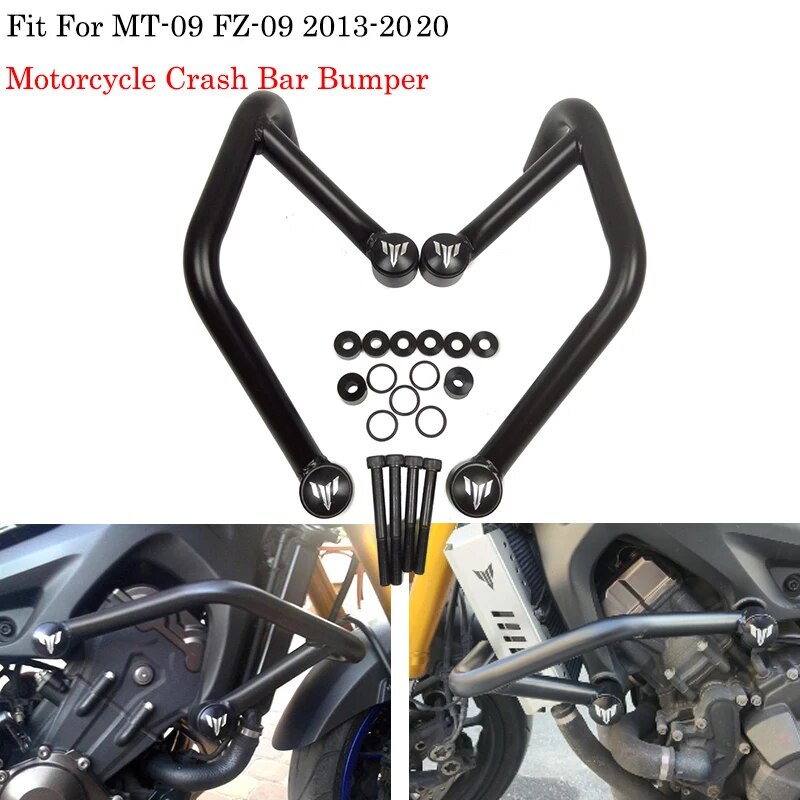 ♥MT09 FZ09 Motorcycle Engine Guard CrashBar Frame Protector Bumper For
