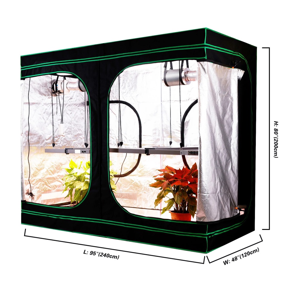 240x120x200 Indoor Grow plant Tent Kit with Ventilation for Growing
