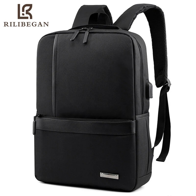 24D New Classic Laptop Men Backpack USB Charging Computer Bags for Men ...