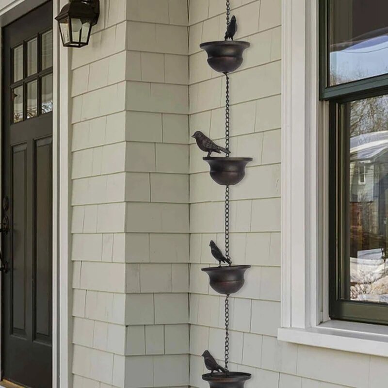1 Piece Mobile Bird Outdoor Rain Chain Outdoor Decoration Hanging Chain ...