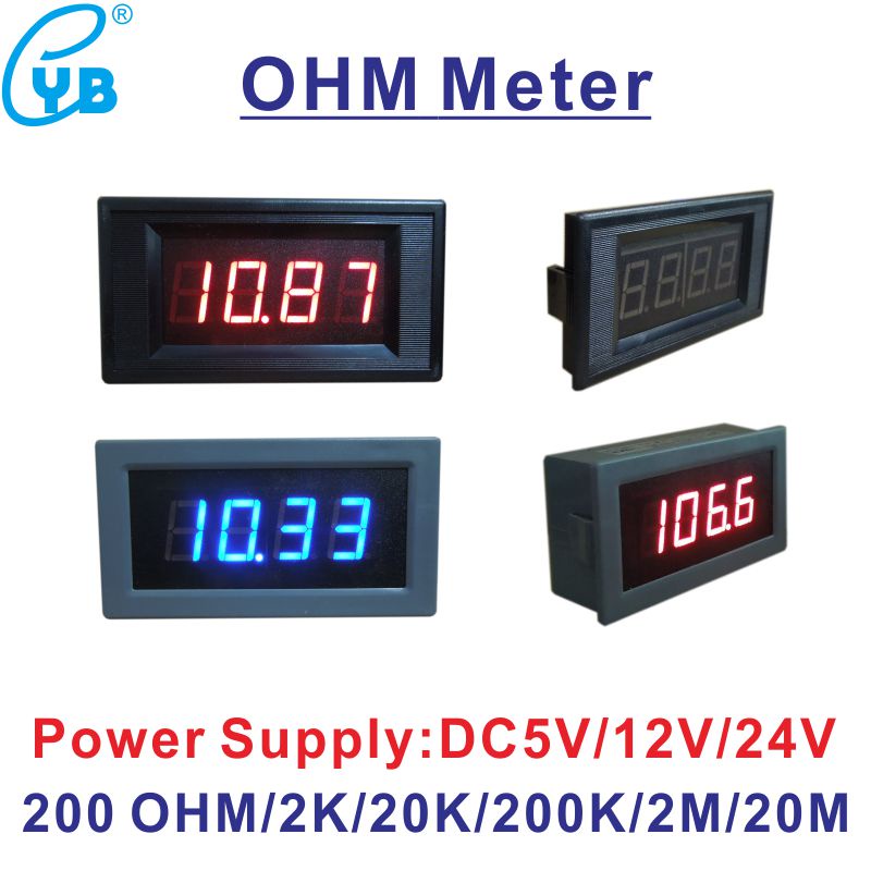 ﹍YB5135R LED Digital OHM Meter Tester Resistance Resistor 200 2K 20K ...