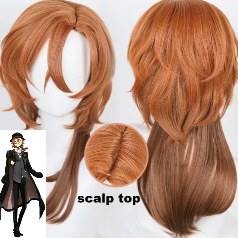 ☊Anime Bungo Stray Dogs Chuya Nakahara Chuuya Cosplay Wig Heat ...