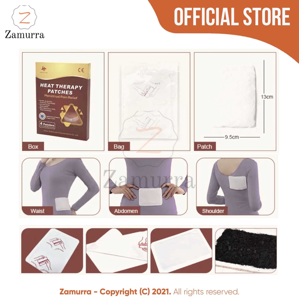 GOODBYE DYSMENORRHEA! 4 PATCHES MENSTRUAL PAIN RELIEF HEAT THERAPY