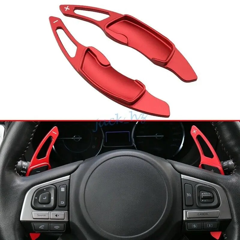 2Pcs Car Sports Steering Wheel Shift Paddle Shifter Aluminum For Subaru ...