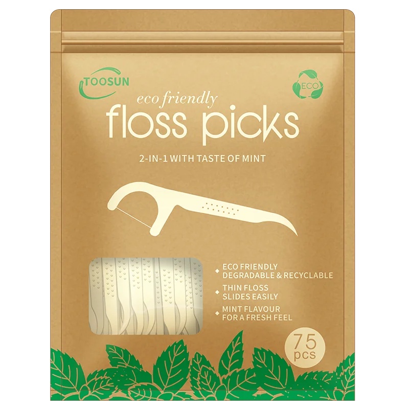 웃Environmentally Friendly Dental Floss Toothpick with Thread ...