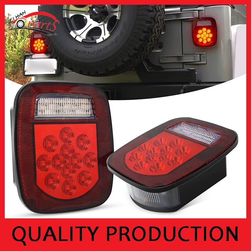 2 Pezzi 12V 10LED Impermeabile Camion Rimorchio Camion Fanale Posteriore Auto Segnale Di Svolta Freno Posteriore Lampada Di Arresto Barca Rv Camper Indicatore 86136501
