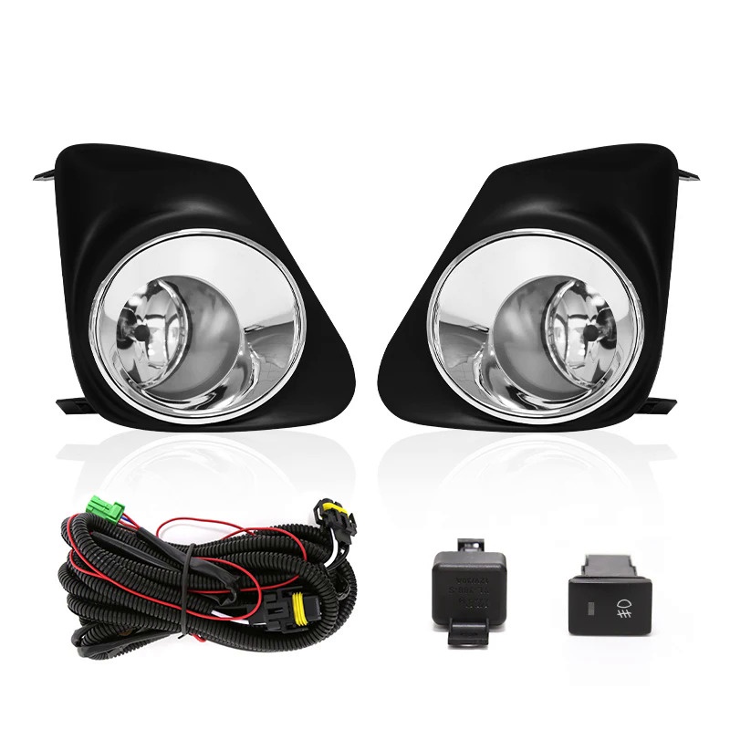 Fog Light Kit W/ Bezels, Wires & Switch – For Toyota Corolla 2011–2013 – Halogen H11 – Clear Lens