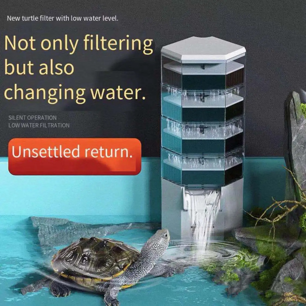 Turtle tank filter fecal suction pump low suction pump waterfall ...