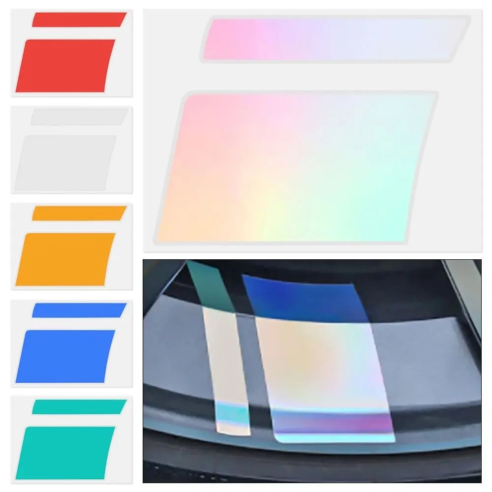6Pcs/set Hub Decals Car Wheel Decal Reflective Tire Decoration Sticker ...