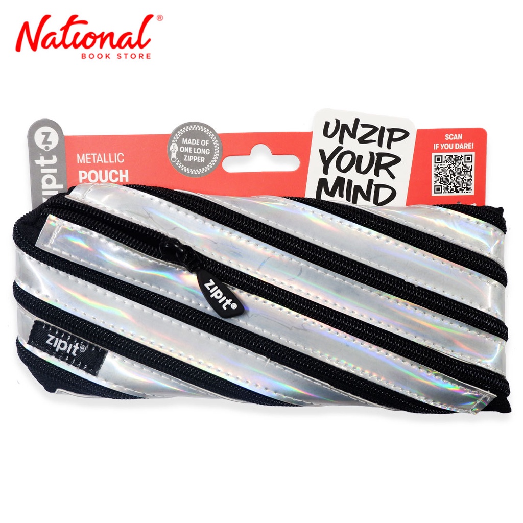 Zipit Metallic Pouch ZMT-2 Plain Silver - Cases & Pouches - Gift Items ...