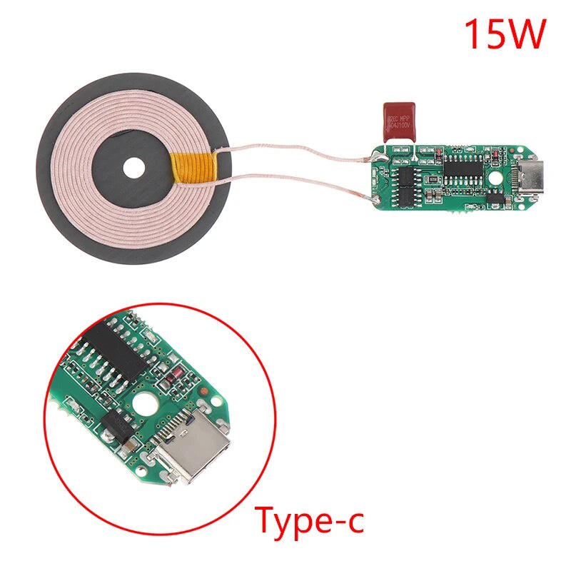 ღ10/15W Fast Wireless Charger Module Micro Type-C Universal Mobile ...