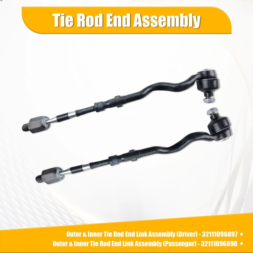 ♡Svenubee 2pcs Front Tie Rod End Link for BMW 3 Series E46 E36 Z4 E85