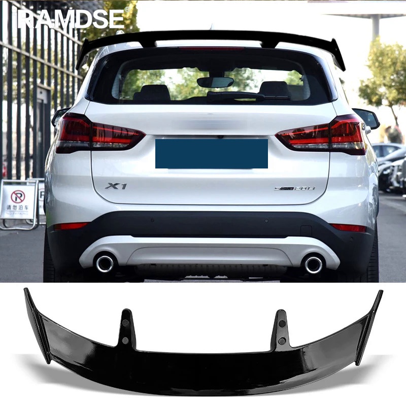 Gloss Black Spoiler for BMW X1 E84 F48 Carbon Surface Car Rear Trunk ...