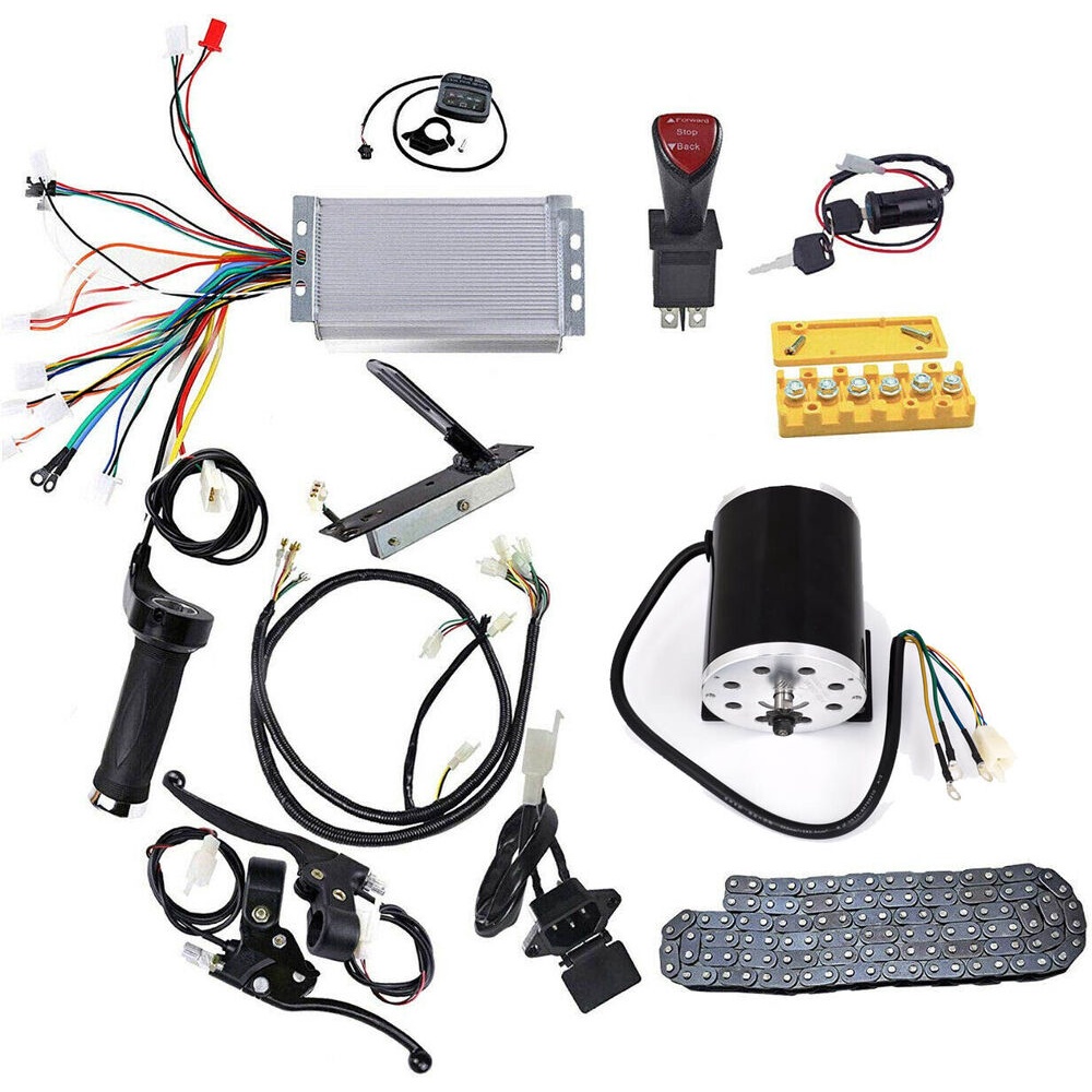 TDPRO 48V 1800W Brush Electric Motor Controller Kit Reverse fo Go Kart