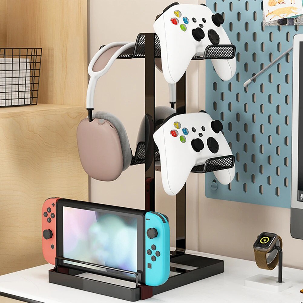 Game Controller Stand with Silicone Pad Computer Storage Rack Gamepad ...