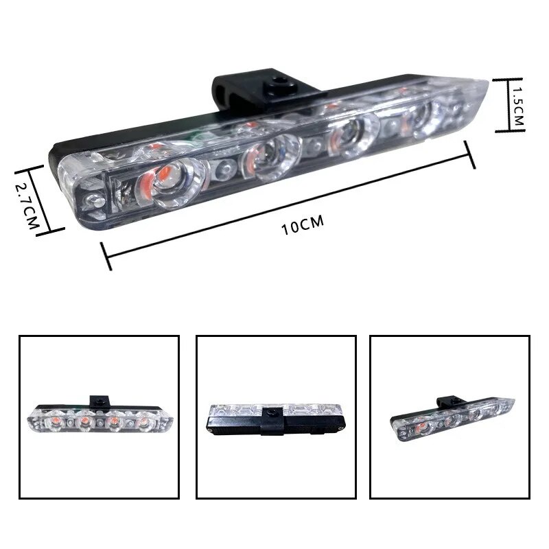 Car LED Light Strobe Red Blue Emergency Remote Wireless Control Flash ...