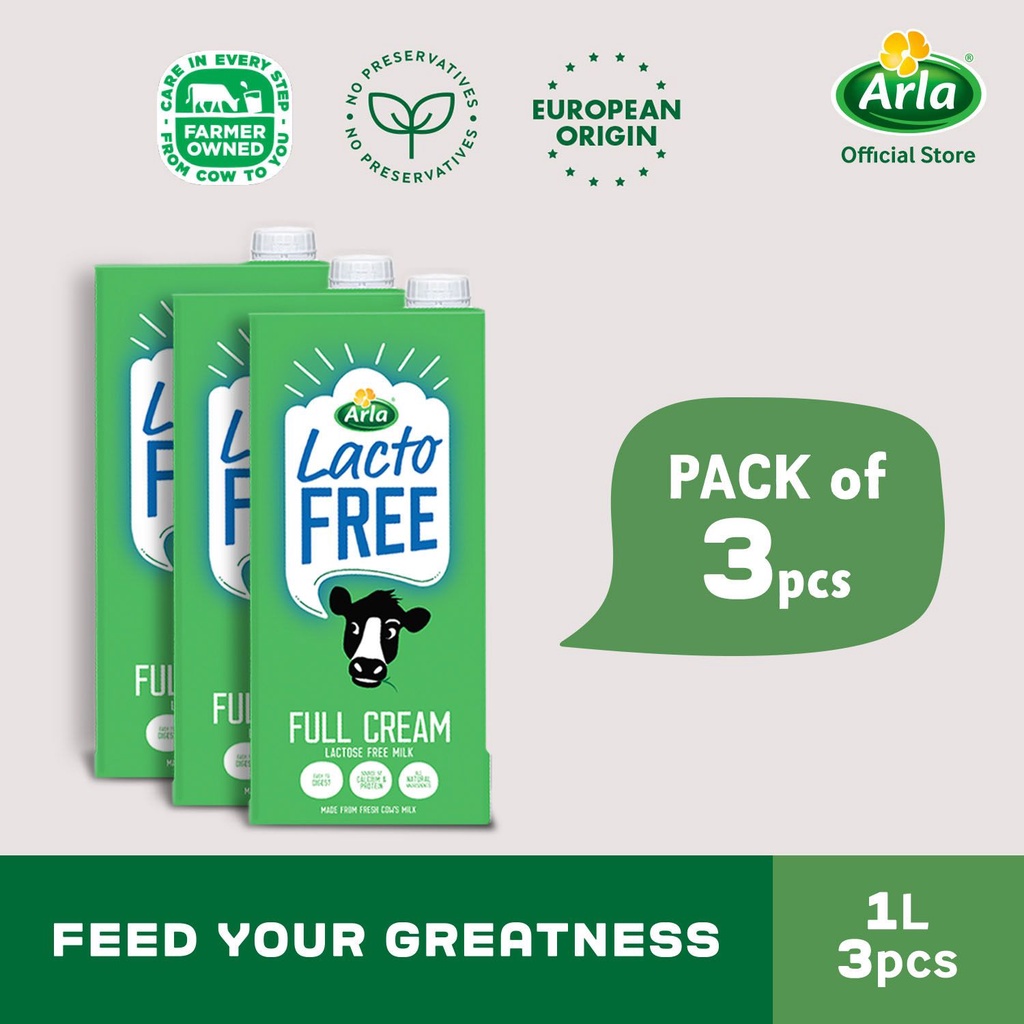 Arla Lactose Free Milk 1L 3Pack (Expiry Date February 19, 2024