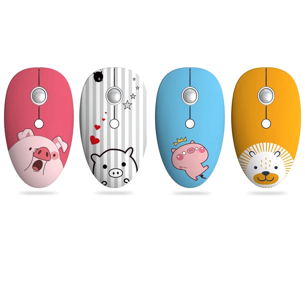 Cartoon animalPattern Wireless USB Mouse 1600DPI Optical Computer Mouse ...