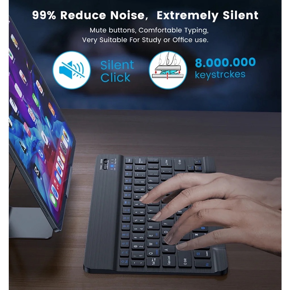 Mini Bluetooth Keyboard Wireless Keyboard Rechargeable For Mobile ...