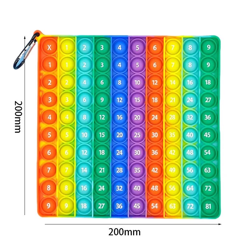 Digital Multiplication Table Push Bubble Montessori Educational Math ...