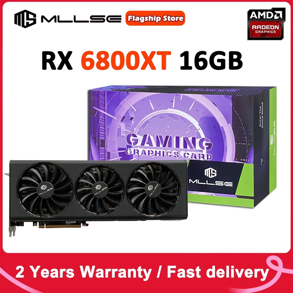MLLSE AMD RX 6800XT 16G D6 Gaming Graphics Cards With 16GB GDDR6 256Bit ...