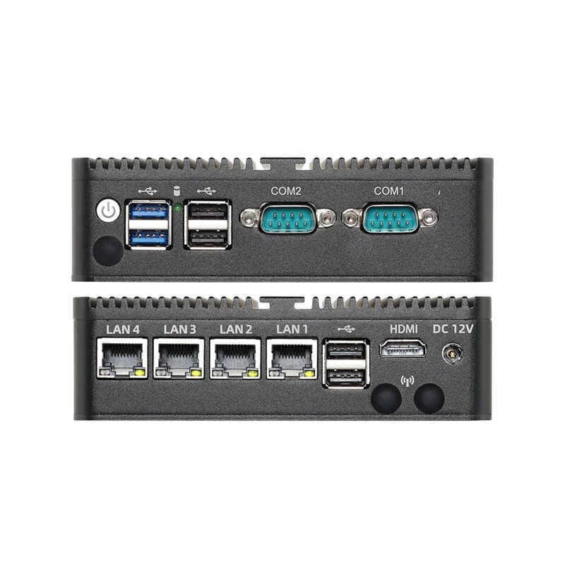 ♡Fanless IPC Mini PC Intel Celeron J6412 8GB 16GB DDR4 M.2 NVMe SSD 4x ...
