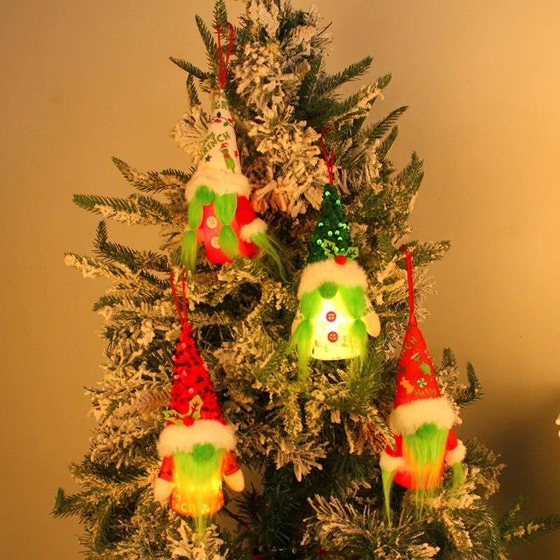 4 Pcs Christmas Plush Elf Rudolf Dwarf Tomte Handmade Swedish Rudolf ...